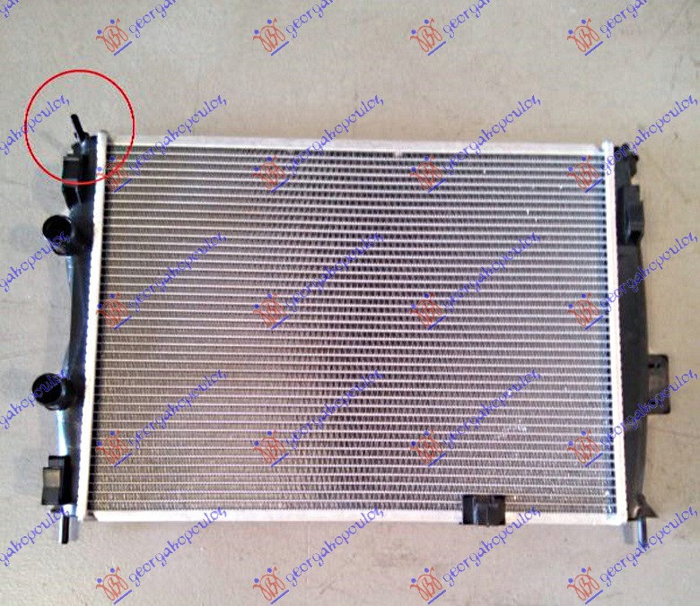 HLADNJAK MOTORA 1.6/2.0 BENZIN (590x450x26) (ODUSAK LEVO) NISSAN QASHQAI 2010-2013 (J10/NJ10)