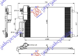 HLADNJAK KLIME DCi (610x390) NISSAN QASHQAI 2010-2013 (J10/NJ10)