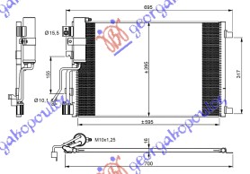 HLADNJAK KLIME 1.5 DCi (610x390) NISSAN QASHQAI 2010-2013 (J10/NJ10)