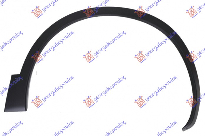 RUB PLASTICNI PREDNJEG BLATOBRANA MAT-CRNI NISSAN QASHQAI 2010-2013 (J10/NJ10)