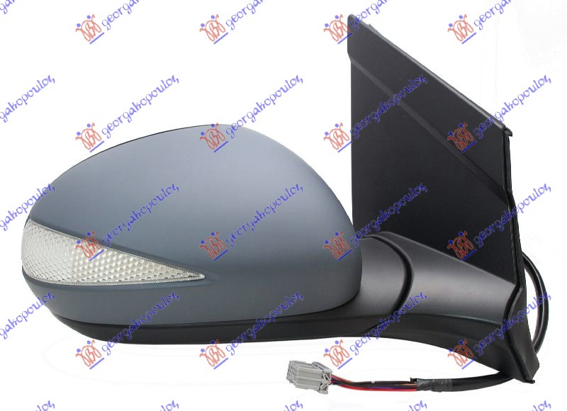 RETROVIZOR ELEKTRICNI SA GREJACEM PM (MIGAVAC) 3/5 VRATA (A KVALITET) (KONVEKSNO STAKLO) HONDA CIVIC H/B-L/B 2006-2012 (FN/FK)