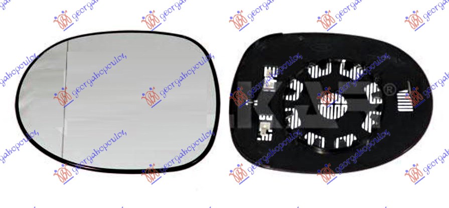 STAKLO RETROVIZORA SA GREJACEM (ASFERICNO) HONDA CIVIC H/B-L/B 2006-2012 (FN/FK)