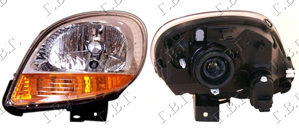 FAR ZUTI MIGAVAC (DEPO) NISSAN KUBISTAR 2003-2009 (X76)
