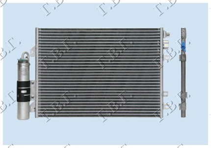 HLADNJAK KLIME 1.4 cc8V 1.6cc16V 5 VRATA (510x380) NISSAN KUBISTAR 2003-2009 (X76)