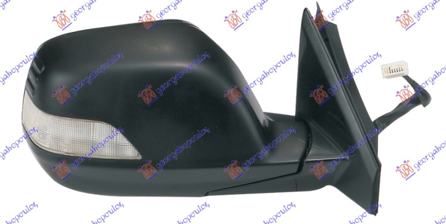 RETROVIZOR ELEKTRICNI SA GREJACEM (ELEKTRO-SKLOPIV) (MIGAVAC) (A KVALITET) (KONVEKSNO STAKLO) HONDA CR-V 2010-2013 (RE)