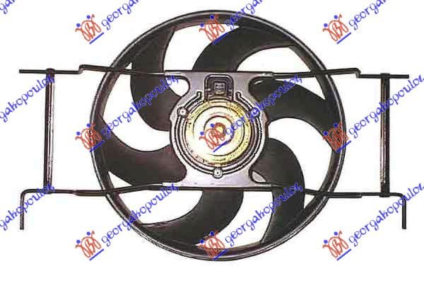 VENTILATOR KOMPLET (BENZIN) (-AC) PEUGEOT 306 1993-1996 (7B/N3/N5N/7)
