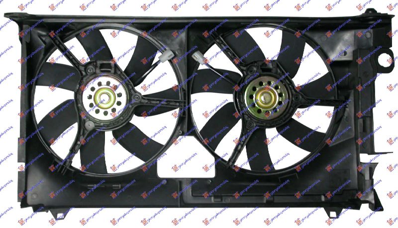 VENTILATOR KLIME (MOTOR+ELISA) BENZIN/DIZEL (340mm) PEUGEOT 306 1993-1996 (7B/N3/N5N/7)