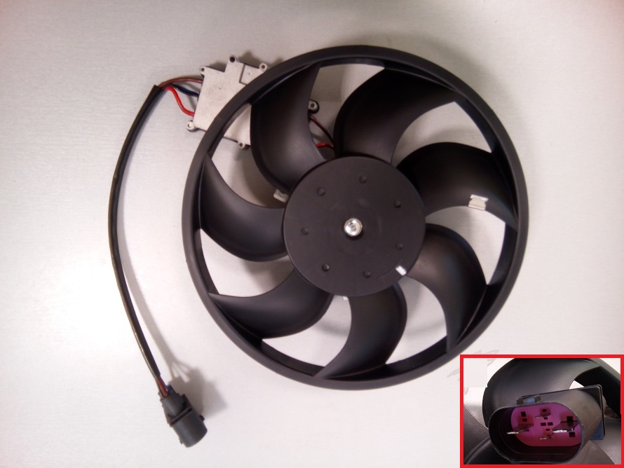 VENTILATOR (MOTOR+ELISA) (BENZIN/DIZEL) (300mm) (300W) AUDI Q7 2006-2009 (4LB)