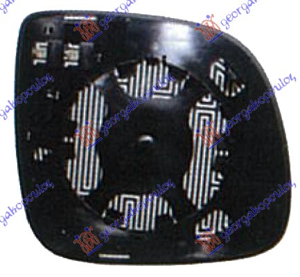 STAKLO RETROVIZORA SA GREJACEM 2007- (KONVEKSNO) AUDI Q7 2006-2009 (4LB)