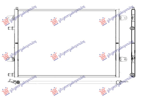 HLADNJAK MOTORA 3.0 TFSi BENZIN (615x430x16) AUDI A6 2008-2010 (4FH/4F2/4F5)