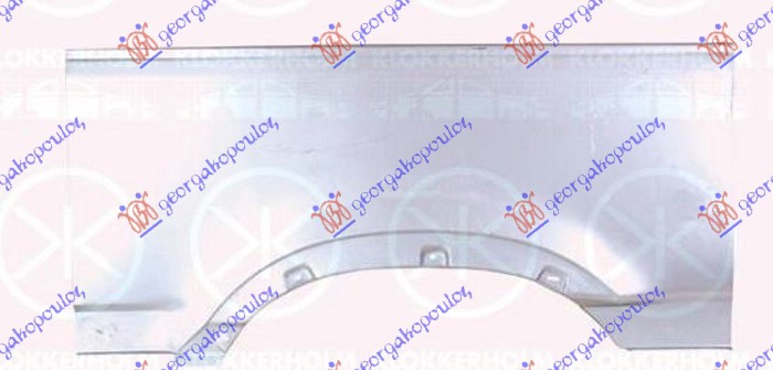 ZADNJI BLATOBRAN POLOVINA (3100mm) OPEL MOVANO 1998-2009 (X70)
