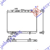 HLADNJAK MOTORA 2.0/2.5cc (AUTO) (450x690) -2007 NISSAN X-TRAIL 2001-2014 (T30)