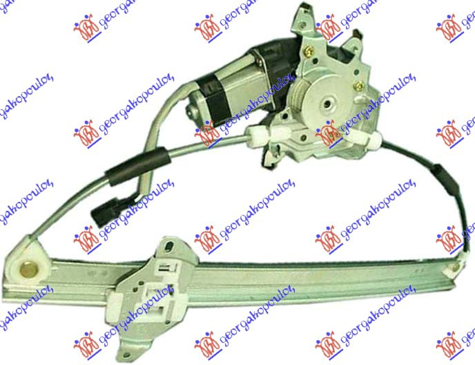 PODIZAC PREDNJEG PROZORA ELEKTRICNI -2007 (2 PIN) NISSAN X-TRAIL 2001-2014 (T30)