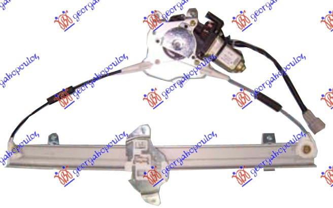 PODIZAC PREDNJEG PROZORA ELEKTRICNI -2007 (2 PIN) NISSAN X-TRAIL 2001-2014 (T30)