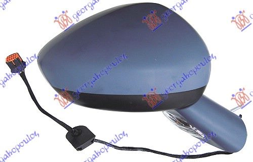 RETROVIZOR ELEKTRICNI SA GREJACEM PM (ELEKTRO-SKLOPIV) (MIGAVAC) (SENZOR) (KONVEKSNO STAKLO) CITROEN C5 2008-2016 (RD/RW)