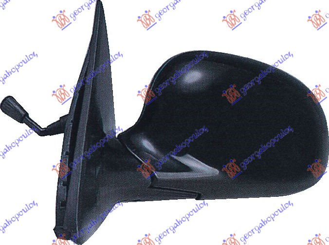 RETROVIZOR MEHANICKI SA RUCICOM (KONVEKSNO STAKLO) HONDA CIVIC SEDAN 1992-1996 (EG/EH)