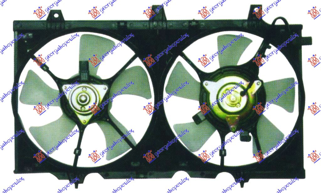 VENTILATOR HLADNJAKA KOMPLET (BENZIN) NISSAN PRIMERA SDN-L/B 1990-1996 (P10)