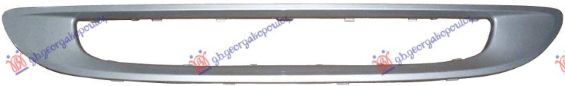 OKVIR PVC MASKE SREBRNI SMART FORTWO 2007-2012 (451)