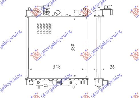 HLADNJAK MOTORA 1.0/1.3 16V (AUTO) (38x36) NISSAN MICRA 1992-1998 (K11)