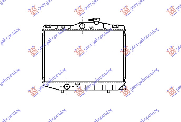 HLADNJAK MOTORA 1.0/1.3CC (32x45) TOYOTA STARLET 1985-1989 (EP 70)