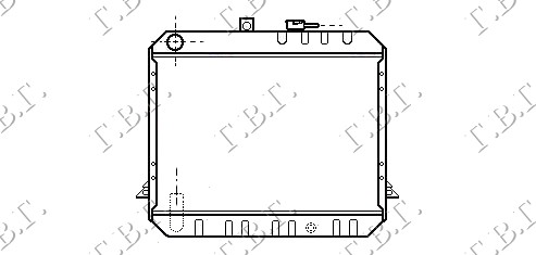 HLADNJAK MOTORA 2.4 DIZEL (40x53) TOYOTA HI-ACE 1985-1989 (YH 51)