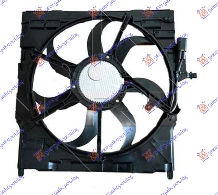 VENTILATOR KOMPLET (3.0-4.8 BENZIN) (520mm) (600W) (3 PIN) BMW X5 2007-2010 (E70)