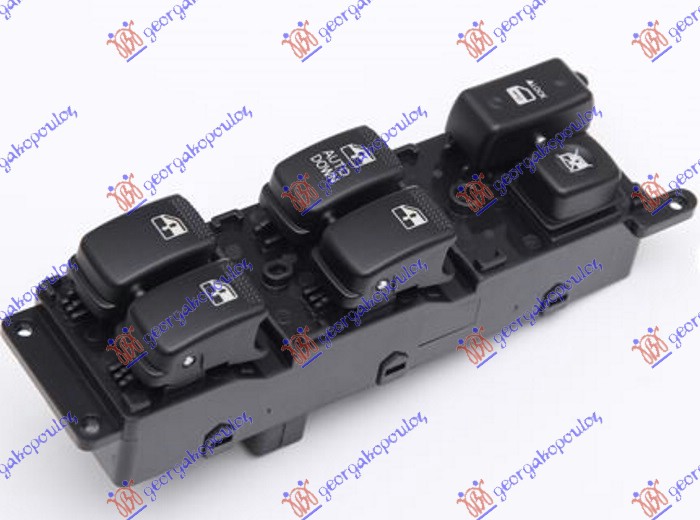 PREKIDAC U PREDNJIM VRATIMA (4 TASTERA) (14 PIN) KIA RIO 2005-2011 (JB)