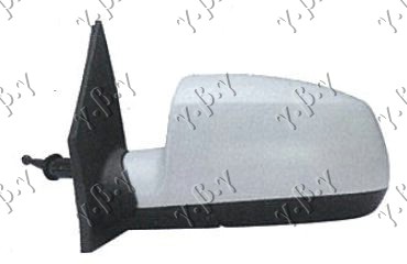 RETROVIZOR MEHANICKI SA SAJLOM (A KVALITET) (KONVEKSNO STAKLO) KIA RIO 2005-2011 (JB)