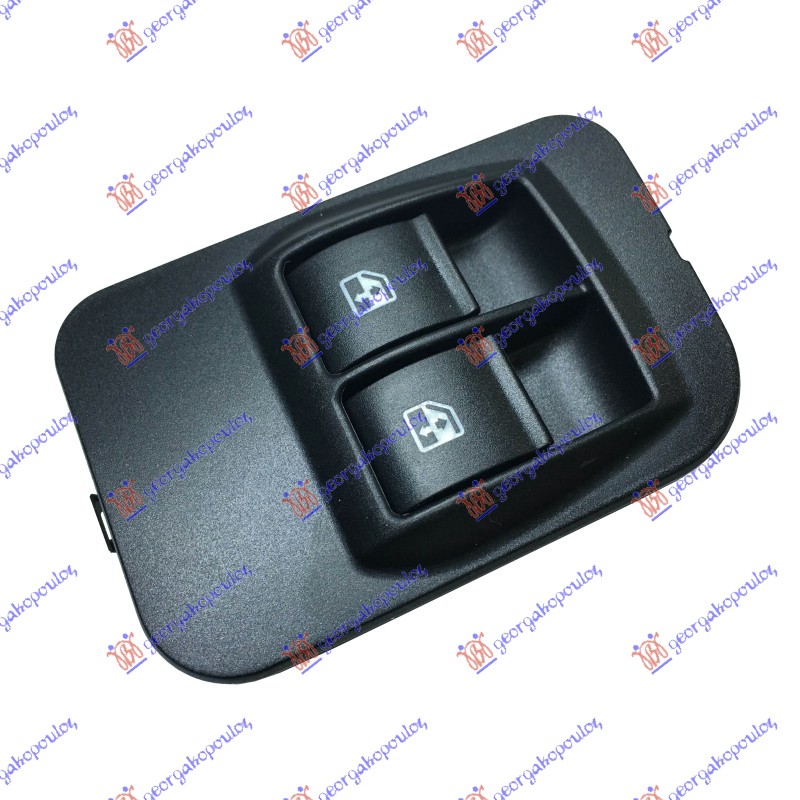 PREKIDAC U PREDNJIM VRATIMA SA OKVIROM (2 TASTERA) (8 PIN) FIAT FIORINO/QUBO 2008-2016 (225)