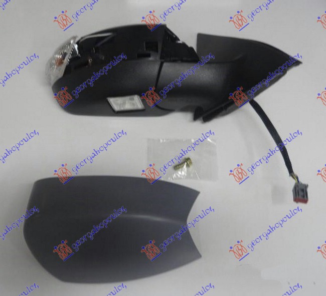 RETROVIZOR ELEKTRICNI SA GREJACEM PM (MIGAVAC) (SVETLO) (KONVEKSNO STAKLO) FORD S-MAX 2011-2015 (WA6)