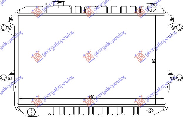 HLADNJAK MOTORA 2.6 BENZIN (40x64.5x30) MAZDA P/U 2/4WD 1986-1994