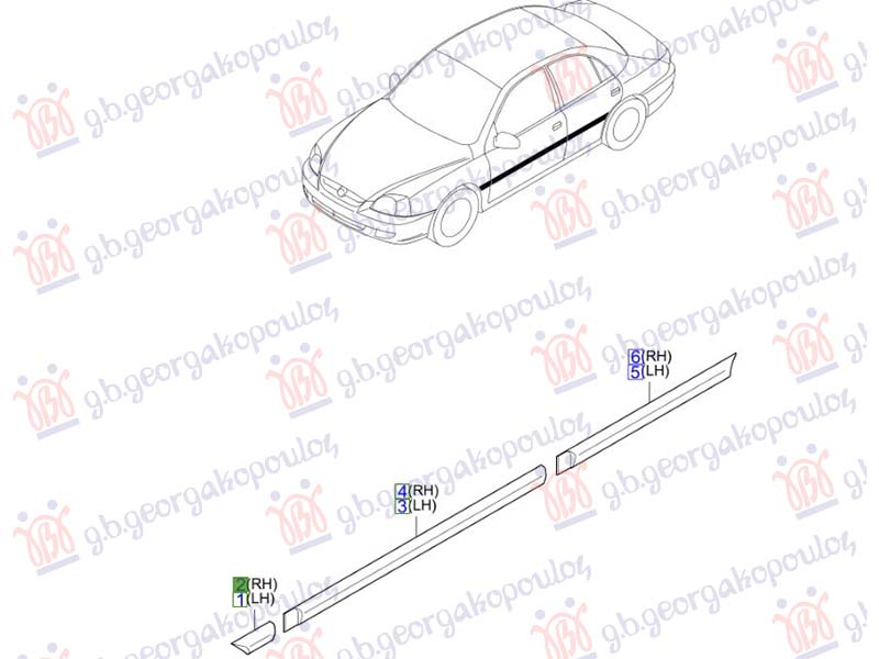 LAJSNA BLATOBRANA (ORIGINALNI) KIA RIO 2002-2005 (DC)