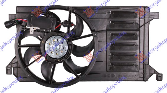 VENTILATOR KOMPLET (1.6/2.0i 16V) MAZDA 3 SDN-H/B  2008-2013 (BL/BK)