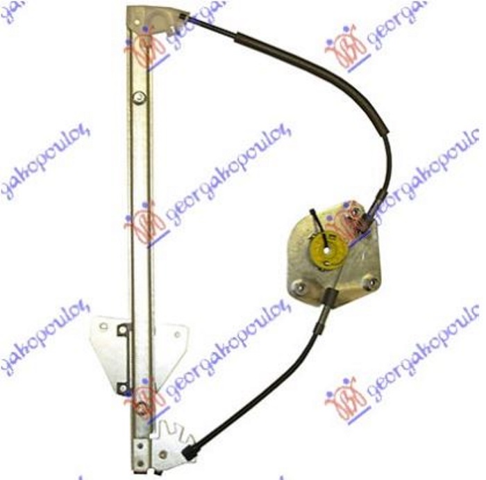PODIZAC PREDNJEG PROZORA ELEKTRICNI (BEZ MOTORA) MAZDA 3 SDN-H/B  2008-2013 (BL/BK)