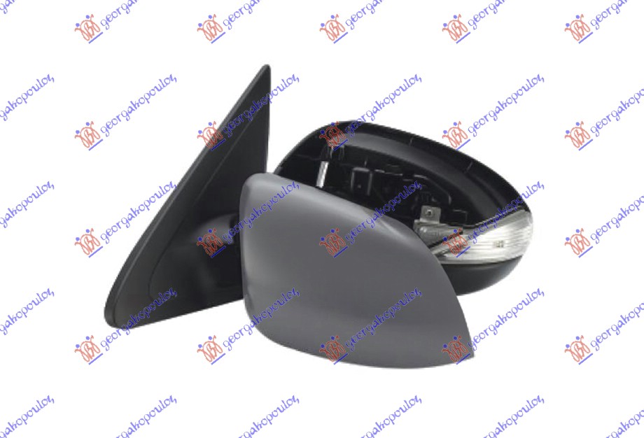 RETROVIZOR ELEKTRICNI SA GREJACEM PM (MIGAVAC) (A KVALITET) (ASFERICNO STAKLO) MAZDA 3 SDN-H/B  2008-2013 (BL/BK)