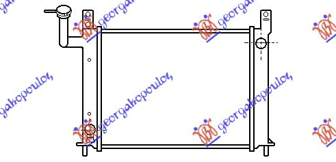 HLADNJAK MOTORA 1.4/1.6CC (490x348) (KOYO) NISSAN SUNNY 1990-1991 (N13)