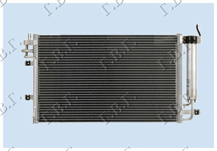 HLADNJAK KLIME BENZIN - 1.5/2.0 CRDi (550x350) KIA CERATO 2004-2009 (LD)