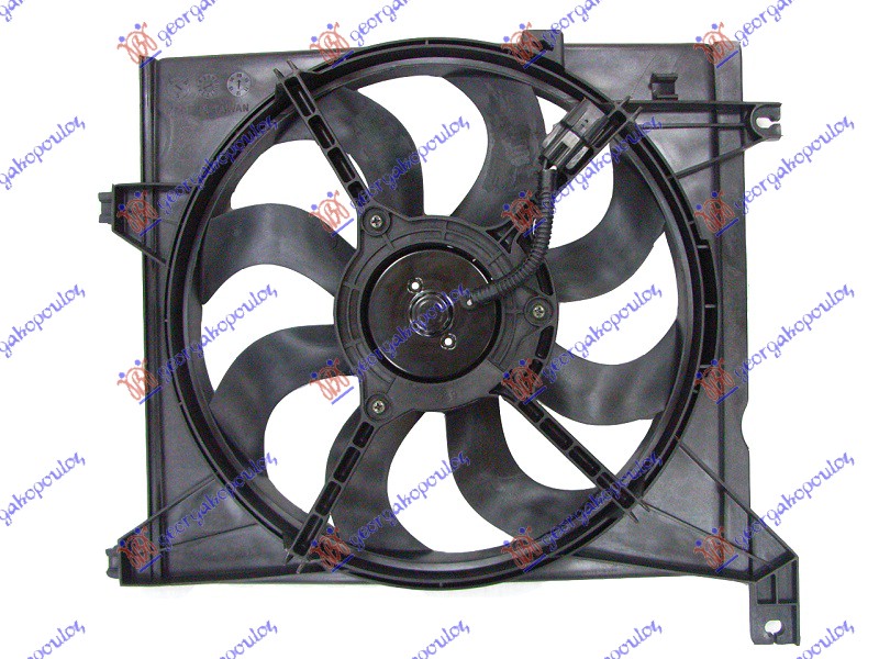 VENTILATOR HLADNJAKA KOMPLET (BENZIN) KIA CERATO 2004-2009 (LD)