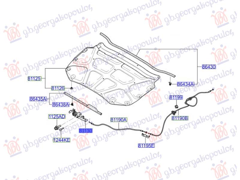 BRAVA HAUBE (ORIGINALNI) KIA CERATO 2004-2009 (LD)