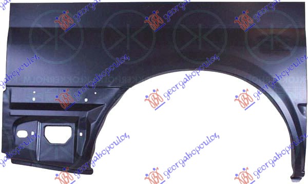 ZADNJI BLATOBRAN (POLOVINA) 128 cm (KRATKA SASIJA) FORD TRANSIT 2000-2006 (FA/FB/FZ/FC)