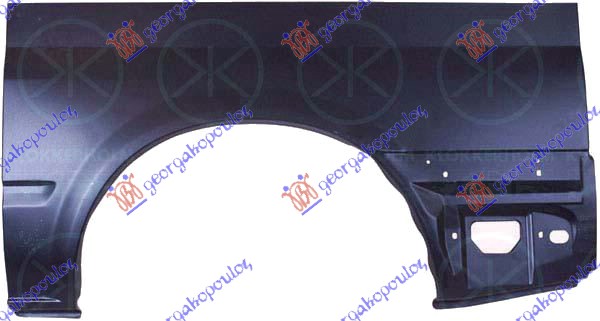 ZADNJI BLATOBRAN (POLOVINA) 150 cm (SREDNJA SASIJA) FORD TRANSIT 2000-2006 (FA/FB/FZ/FC)