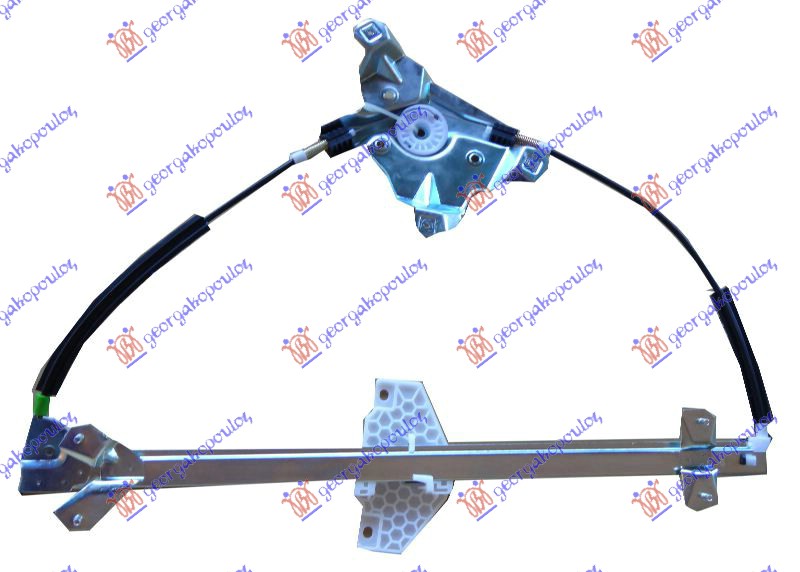 PODIZAC PREDNJEG PROZORA ELEKTRICNI (BEZ MOTORA) FORD TRANSIT CONNECT 2003-2010 (P64/P70/P80)