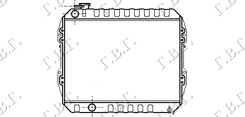 HLADNJAK MOTORA 2.4D (450x515x32) TOYOTA HI-LUX 2WD 1989-1994 (YN 85)