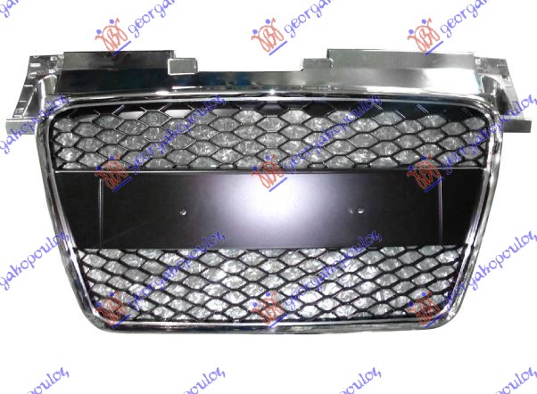 PVC MASKA HROM/CRNA (RS LOOK) AUDI TT 2006-2014 (8J3/8J9)