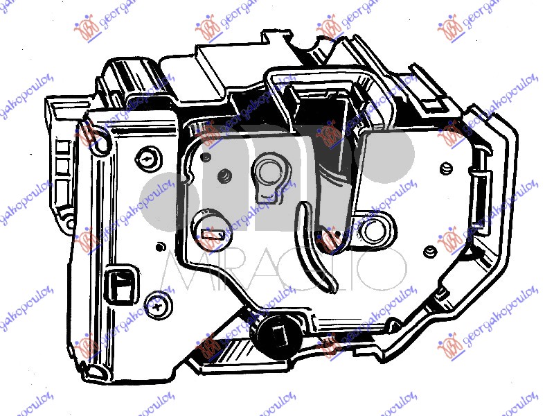 BRAVA ZADNJIH VRATA (CENTRALNO ZAKLJUCAVANJE) (SA ALARMOM) (6pins) ALFA ROMEO GIULIETTA 2010-2020 (940)