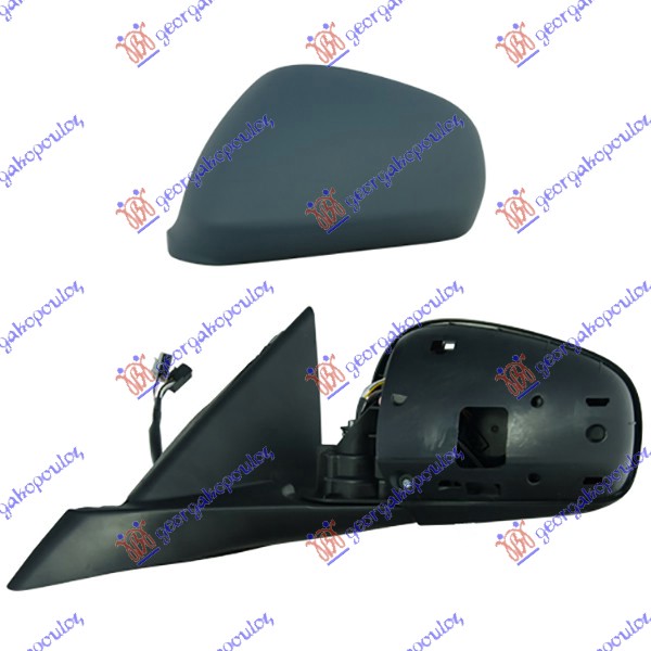 RETROVIZOR ELEKTRICNI SA GREJACEM PM (ELEKTRO-SKLOPIV) (A KVALITET) (ASFERICNO STAKLO) ALFA ROMEO GIULIETTA 2010-2020 (940)