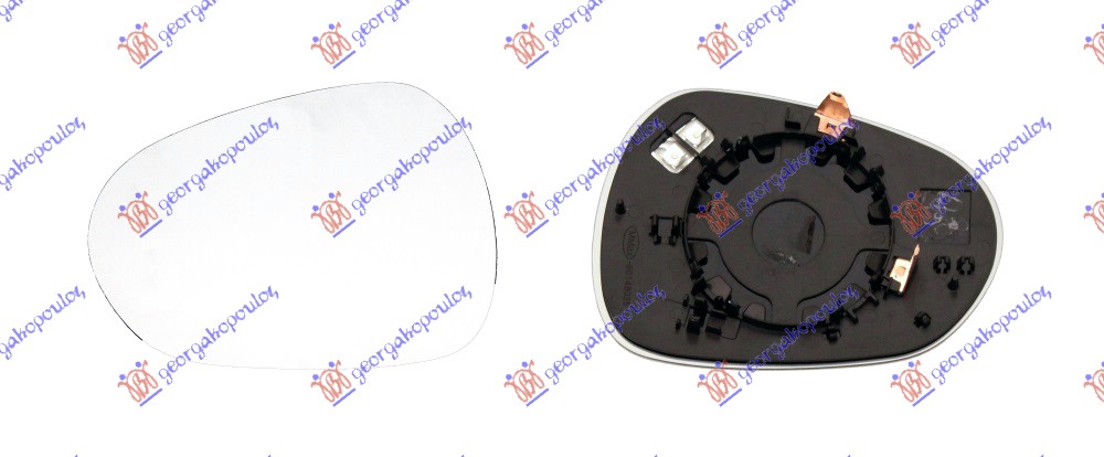 STAKLO RETROVIZORA SA GREJACEM (KONVEKSNO) ALFA ROMEO GIULIA 2015- (952)