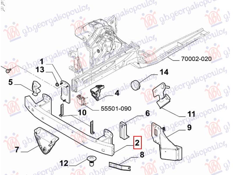SINA PREDNJEG BRANIKA ALFA ROMEO STELVIO 2016- (949)