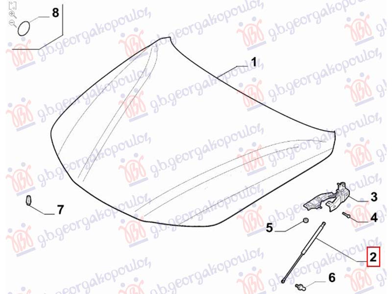 AMORTIZER HAUBE (MARELLI) ALFA ROMEO STELVIO 2016- (949)