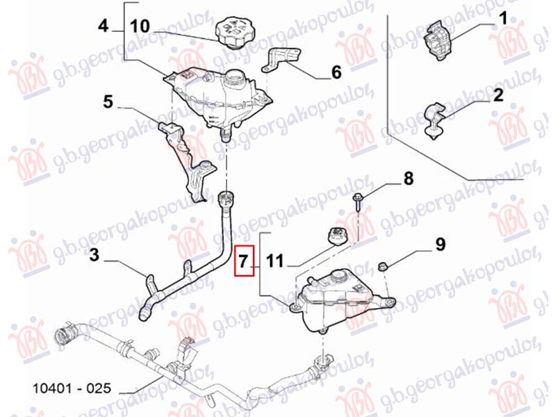 POSUDA ZA ANTIFRIZ (2.2L) (ORIGINALNI) ALFA ROMEO STELVIO 2016- (949)